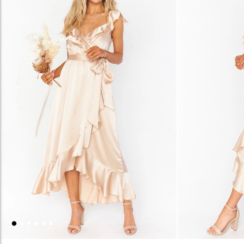 Samantha Ruffle Wrap Dress
